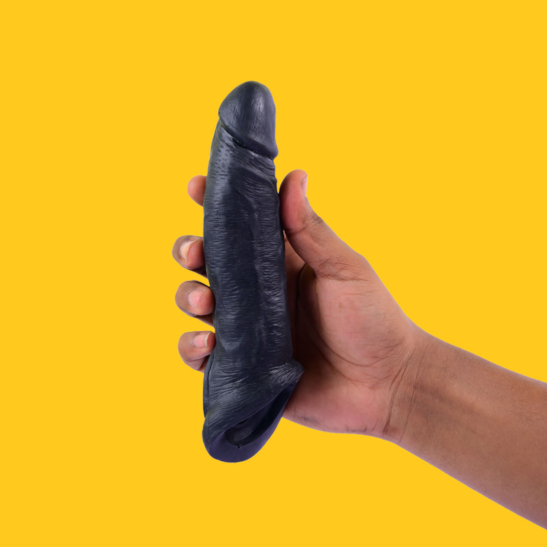 Black Dragon Reusable Condom 6 Inch