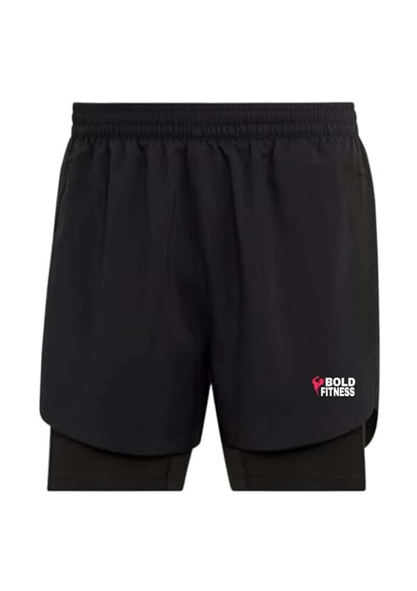 2 in 1 Active Dual Shorts with Inner Tights Layer - Image 3