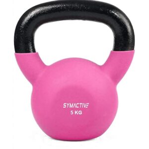 Symactive Neoprene Coated Kettlebell (Black,Pink)