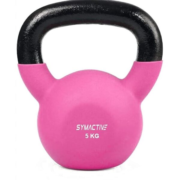 Symactive Neoprene Coated Kettlebell (Black,Pink)
