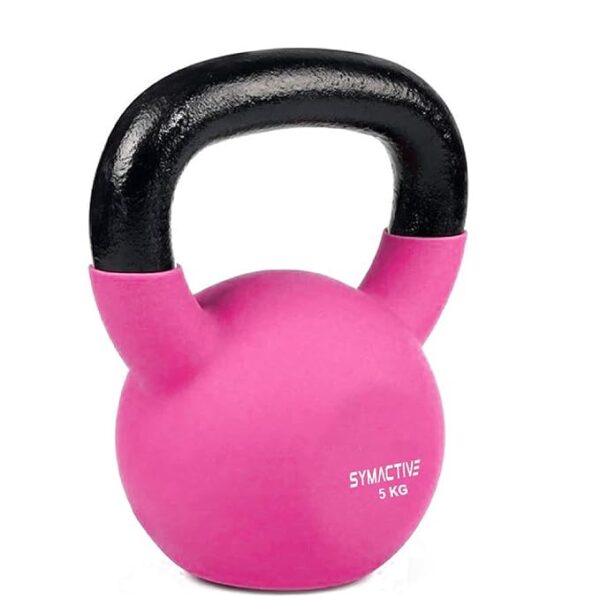 Symactive Neoprene Coated Kettlebell (Black,Pink) - Image 2