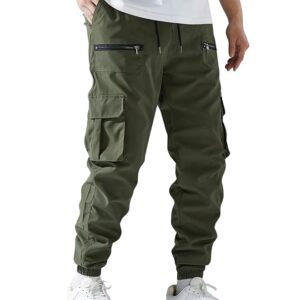 Regular Fit High Rise Solid Pants for Men