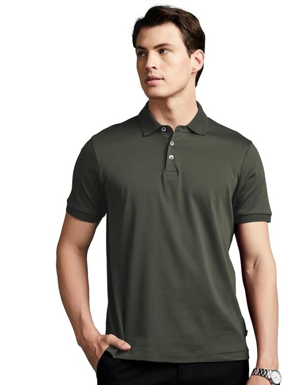 Symbol Premium Men's Solid Super Soft Classic Polo T-Shirt