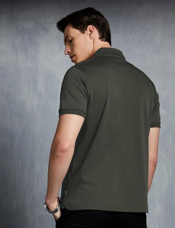 Symbol Premium Men's Solid Super Soft Classic Polo T-Shirt - Image 2