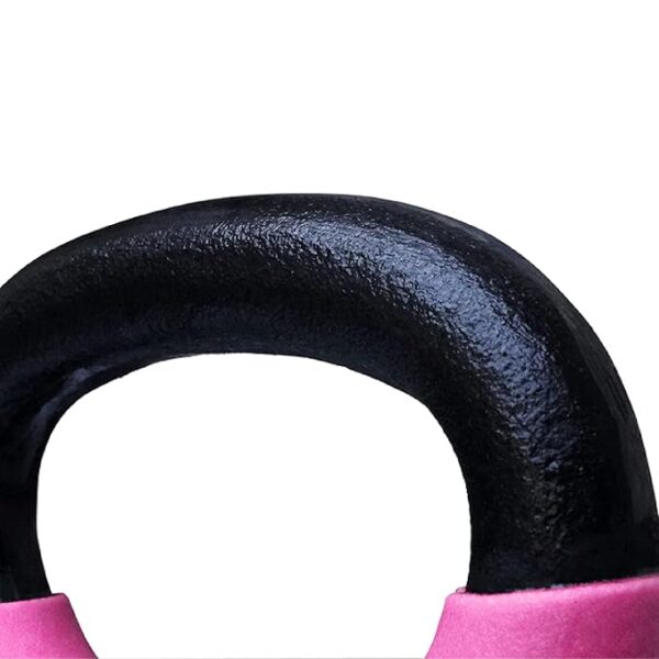 Symactive Neoprene Coated Kettlebell (Black,Pink) - Image 3