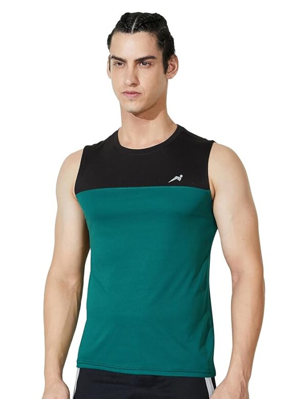 Symbol Men's Color Block Active Regular Fit Sports T-Shirt