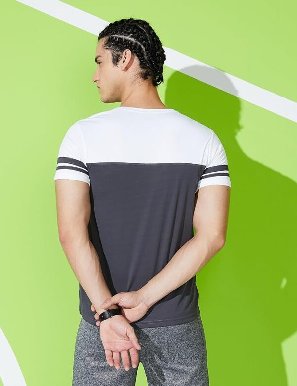 Symbol Men's Color Block Active Regular Fit Sports T-Shirt - Image 2