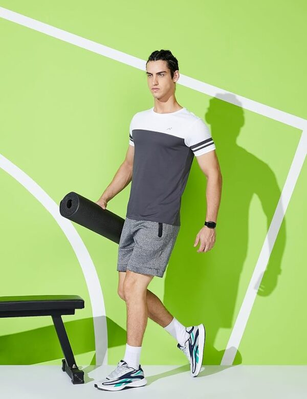 Symbol Men's Color Block Active Regular Fit Sports T-Shirt - Image 3