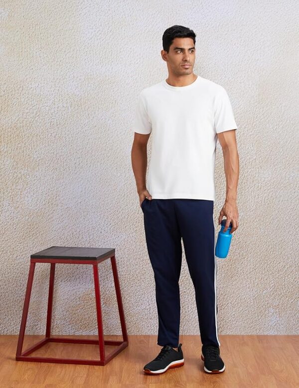 Symbol Men's Cotton Rich Strechable Knit Track Pants - Image 3