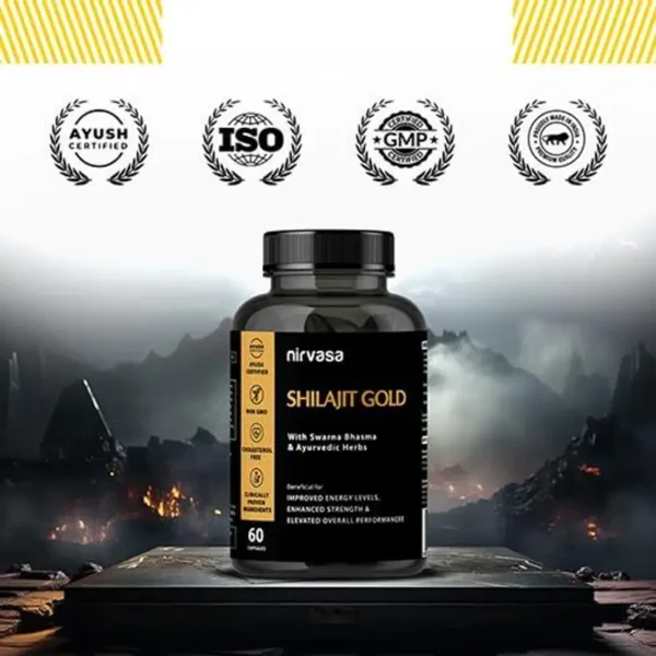 Pure Himalayan Shilajit Gold 60 Capsules - Image 3