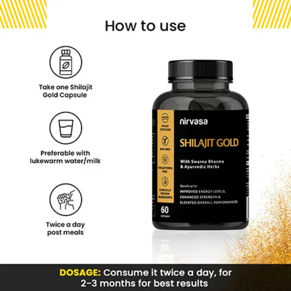 Pure Himalayan Shilajit Gold 60 Capsules - Image 2